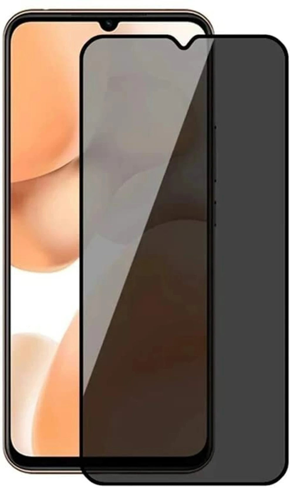 Super Premium Quality Tempered Glass Screen Guard Protector With Black Border Suitable For Samsung Galaxy A22