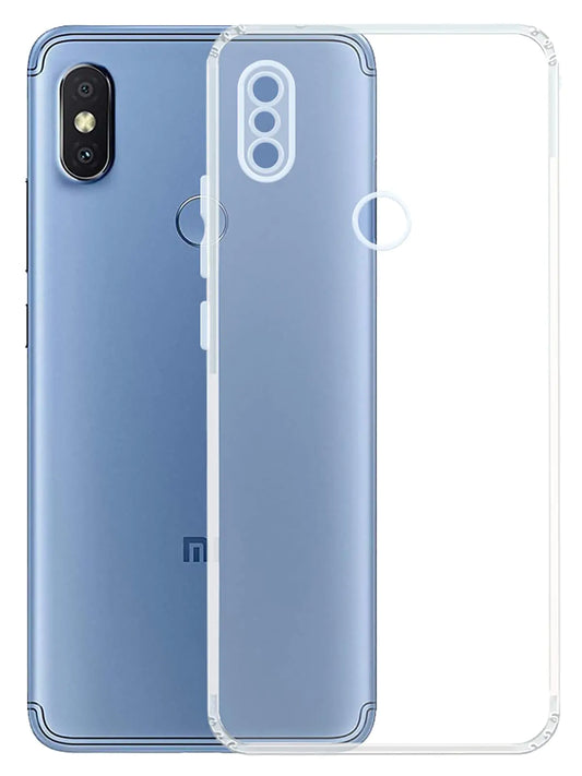 VAKIBO Super Premium Soft TPU Transparent Case With Dustplug,Side Grip,Corner Protection,lanyard Cuts,Camera Protection Suitable for Mi Redmi Y2