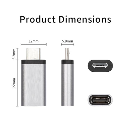 Charging Connector C type To Micro(Mix Colors)