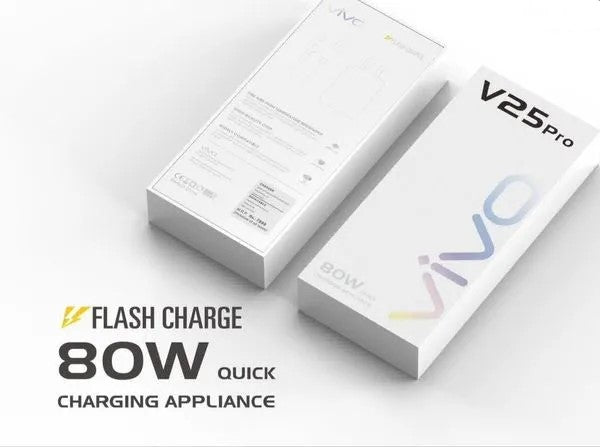 80W Type-C Charger for vivo X80 Charger Original Adapter Like Wall Charger | Mobile Charger with 1 Meter Type C USB Data Cable
