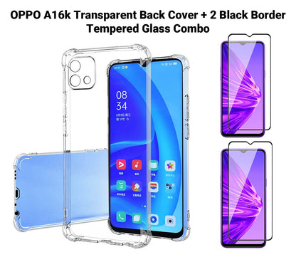 VAKIBO Super Premium Soft TPU Transparent Case With Dustplug,Side Grip,Corner Protection,lanyard Cuts,Camera Protection Suitable for Oppo A16k