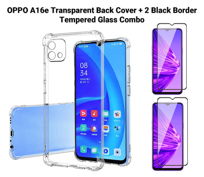 VAKIBO Super Premium Soft TPU Transparent Case With Dustplug,Side Grip,Corner Protection,lanyard Cuts,Camera Protection Suitable for Oppo A16e