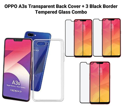 VAKIBO Super Premium Soft TPU Transparent Case With Dustplug,Side Grip,Corner Protection,lanyard Cuts,Camera Protection Suitable for Oppo A3s