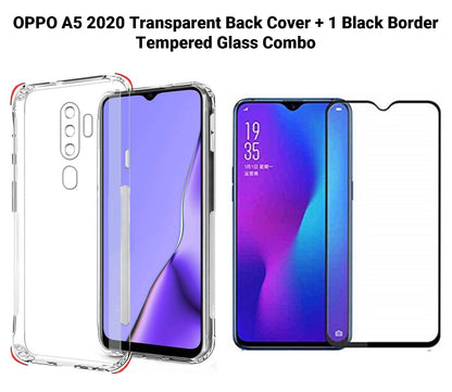 VAKIBO Super Premium Soft TPU Transparent Case With Dustplug,Side Grip,Corner Protection,lanyard Cuts,Camera Protection Suitable for Oppo A5 2020