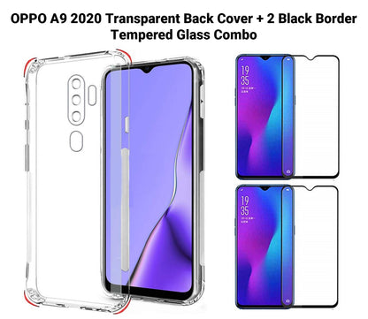 VAKIBO Super Premium Soft TPU Transparent Case With Dustplug,Side Grip,Corner Protection,lanyard Cuts,Camera Protection Suitable for Oppo A9 2020