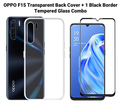 VAKIBO Super Premium Soft TPU Transparent Case With Dustplug,Side Grip,Corner Protection,lanyard Cuts,Camera Protection Suitable for Oppo F15