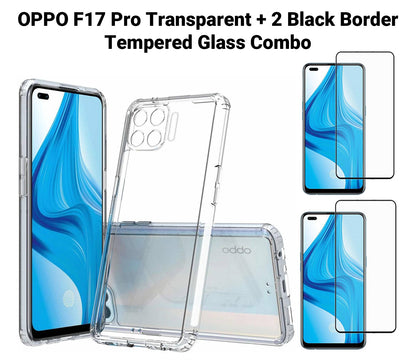 VAKIBO Super Premium Soft TPU Transparent Case With Dustplug,Side Grip,Corner Protection,lanyard Cuts,Camera Protection Suitable for Oppo F17 Pro