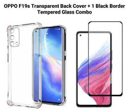 VAKIBO Super Premium Soft TPU Transparent Case With Dustplug,Side Grip,Corner Protection,lanyard Cuts,Camera Protection Suitable for Oppo F19s