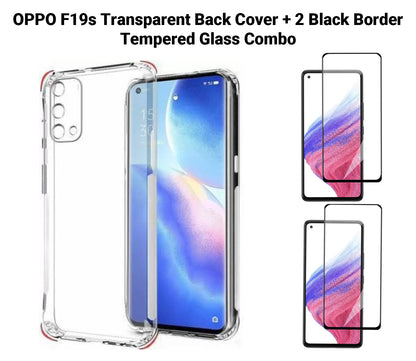 VAKIBO Super Premium Soft TPU Transparent Case With Dustplug,Side Grip,Corner Protection,lanyard Cuts,Camera Protection Suitable for Oppo F19s