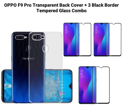 VAKIBO Super Premium Soft TPU Transparent Case With Dustplug,Side Grip,Corner Protection,lanyard Cuts,Camera Protection Suitable for Oppo F9 Pro