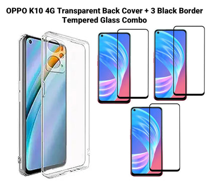 VAKIBO Super Premium Soft TPU Transparent Case With Dustplug,Side Grip,Corner Protection,lanyard Cuts,Camera Protection Suitable for Oppo K10 4G