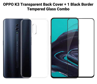 VAKIBO Super Premium Soft TPU Transparent Case With Dustplug,Side Grip,Corner Protection,lanyard Cuts,Camera Protection Suitable for Oppo K3