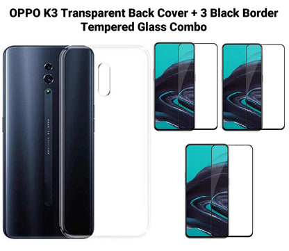 VAKIBO Super Premium Soft TPU Transparent Case With Dustplug,Side Grip,Corner Protection,lanyard Cuts,Camera Protection Suitable for Oppo K3