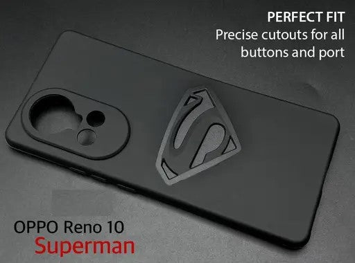 VAKIBO Black Coloured Back Cover Case Suitable for Oppo Reno 10 Pro