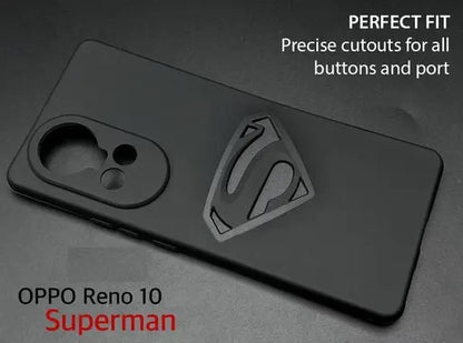 VAKIBO Black Coloured Back Cover Case Suitable for Oppo Reno 10 Pro