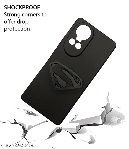VAKIBO Black Coloured Back Cover Case Suitable for Oppo Reno 10 Pro