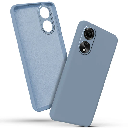 VAKIBO Steel Blue Coloured Back Cover Case Suitable for Oppo Reno 8T