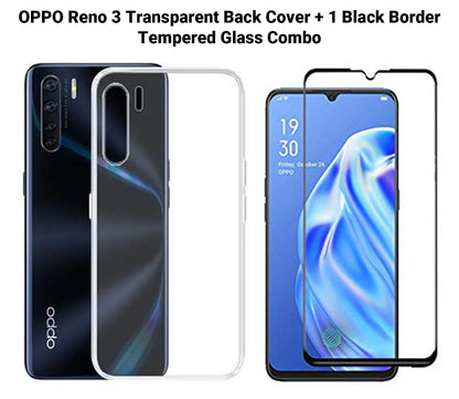 VAKIBO Super Premium Soft TPU Transparent Case With Dustplug,Side Grip,Corner Protection,lanyard Cuts,Camera Protection Suitable for Oppo Reno 3