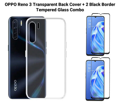 VAKIBO Super Premium Soft TPU Transparent Case With Dustplug,Side Grip,Corner Protection,lanyard Cuts,Camera Protection Suitable for Oppo Reno 3