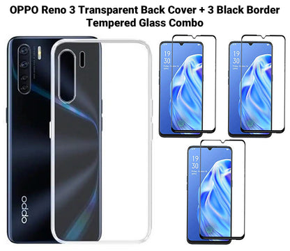 VAKIBO Super Premium Soft TPU Transparent Case With Dustplug,Side Grip,Corner Protection,lanyard Cuts,Camera Protection Suitable for Oppo Reno 3