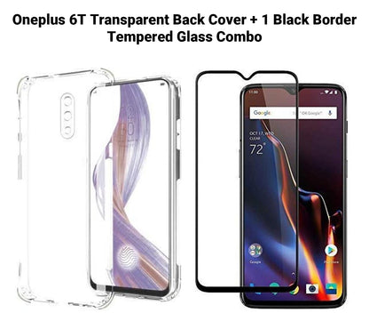 VAKIBO Super Premium Soft TPU Transparent Case With Dustplug,Side Grip,Corner Protection,lanyard Cuts,Camera Protection Suitable for Oneplus 6T