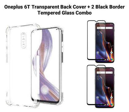 VAKIBO Super Premium Soft TPU Transparent Case With Dustplug,Side Grip,Corner Protection,lanyard Cuts,Camera Protection Suitable for Oneplus 6T