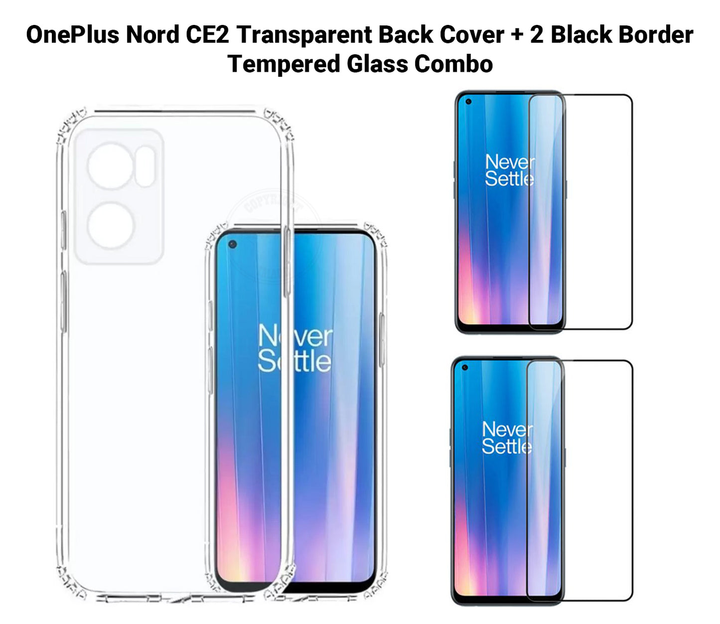 VAKIBO Super Premium Soft TPU Transparent Case With Dustplug,Side Grip,Corner Protection,lanyard Cuts,Camera Protection Suitable for OnePlus Nord CE2