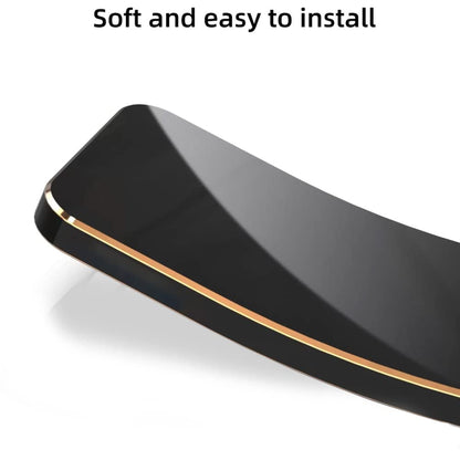 VAKIBO Golden Chrome Border Black Coloured Soft TPU Back Cover Case With Camera Protection Suitable for Realme 10 Pro