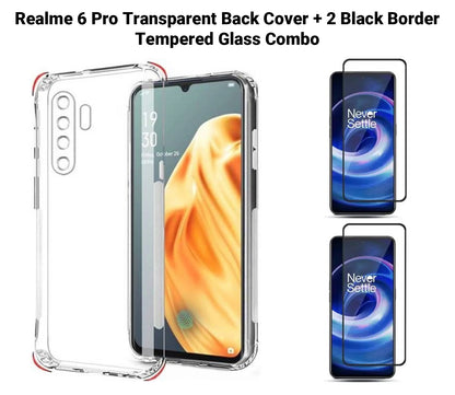 VAKIBO Super Premium Soft TPU Transparent Case With Dustplug,Side Grip,Corner Protection,lanyard Cuts,Camera Protection Suitable for Realme 6 Pro