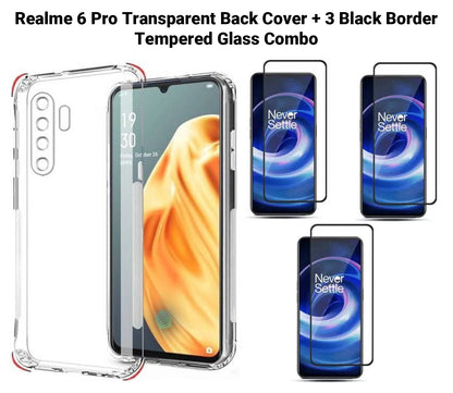 VAKIBO Super Premium Soft TPU Transparent Case With Dustplug,Side Grip,Corner Protection,lanyard Cuts,Camera Protection Suitable for Realme 6 Pro