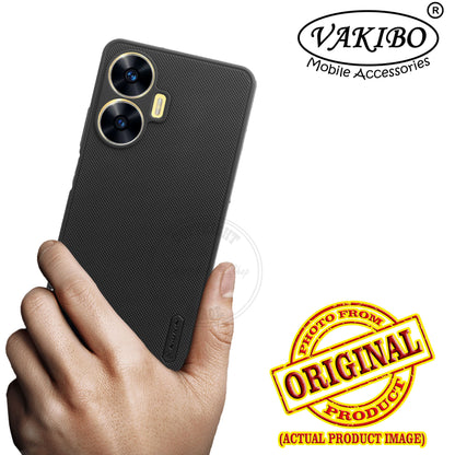 VAKIBO Niukin Dotted Black Coloured Made with Silicon Rubber TPU Back Cover Case Suitable for Realme Narzo N55