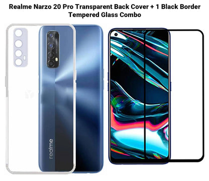 VAKIBO Super Premium Soft TPU Transparent Case With Dustplug,Side Grip,Corner Protection,lanyard Cuts,Camera Protection Suitable for Realme Narzo 20 Pro