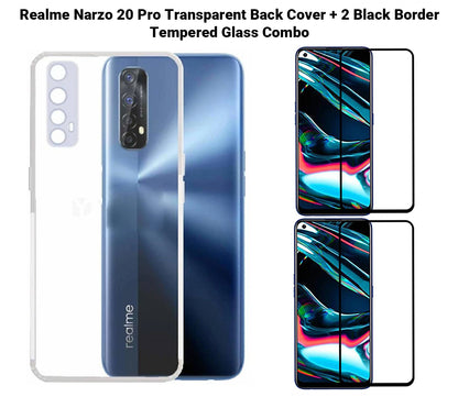 VAKIBO Super Premium Soft TPU Transparent Case With Dustplug,Side Grip,Corner Protection,lanyard Cuts,Camera Protection Suitable for Realme Narzo 20 Pro