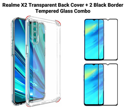 VAKIBO Super Premium Soft TPU Transparent Case With Dustplug,Side Grip,Corner Protection,lanyard Cuts,Camera Protection Suitable for Realme X2