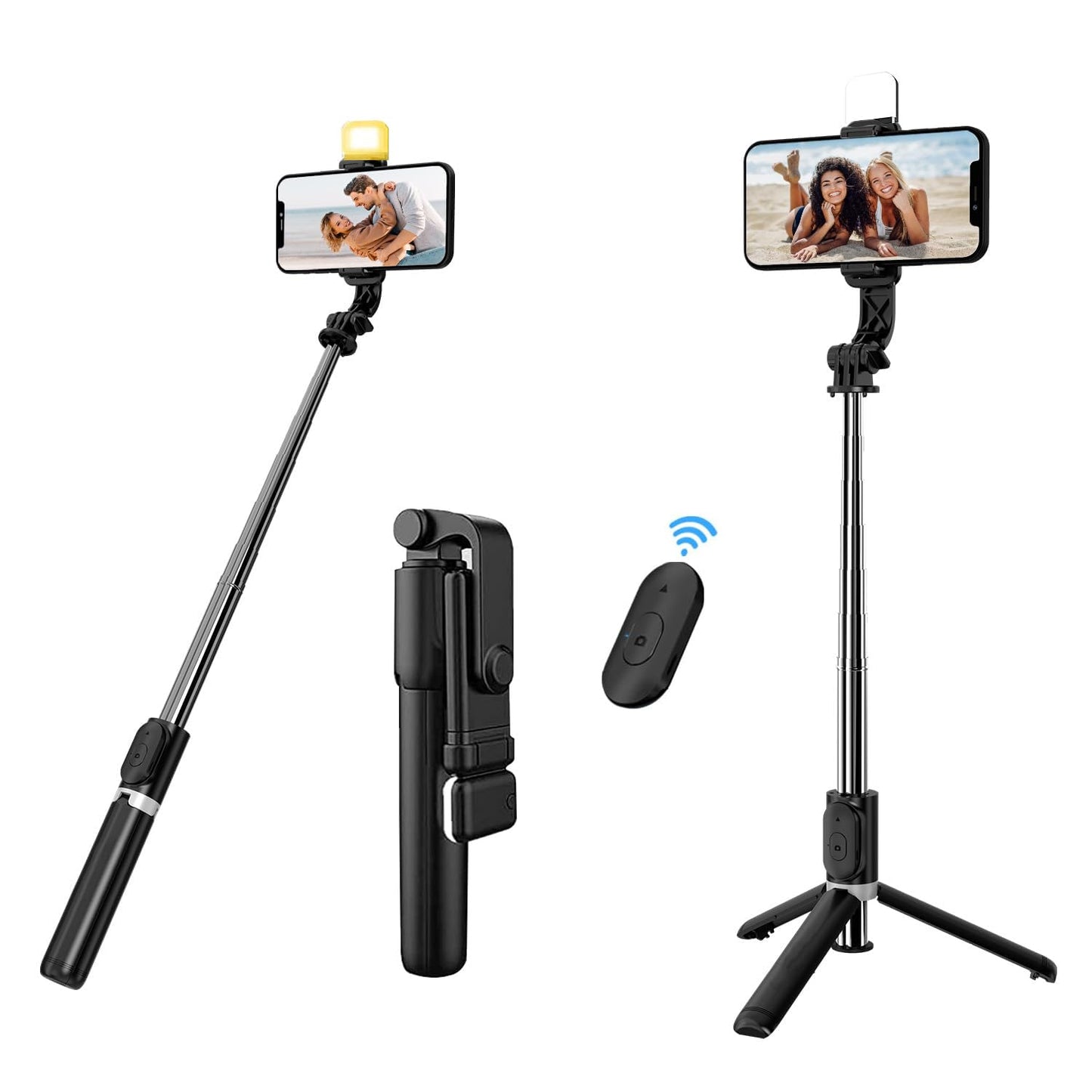 Selfie Stick Q07 with Light