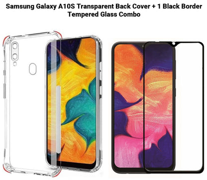 VAKIBO Super Premium Soft TPU Transparent Case With Dustplug,Side Grip,Corner Protection,lanyard Cuts,Camera Protection Suitable for Samsung A10s