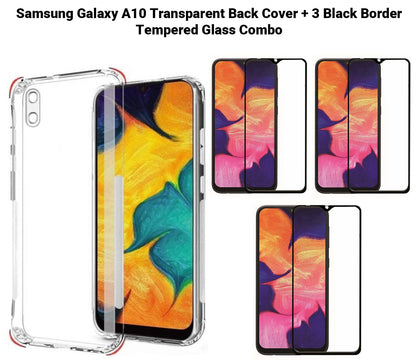 VAKIBO Super Premium Soft TPU Transparent Case With Dustplug,Side Grip,Corner Protection,lanyard Cuts,Camera Protection Suitable for Samsung A10