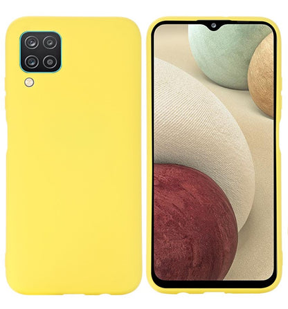 VAKIBO Yellow Coloured Back Cover Case Suitable for Samsung Galaxy A12
