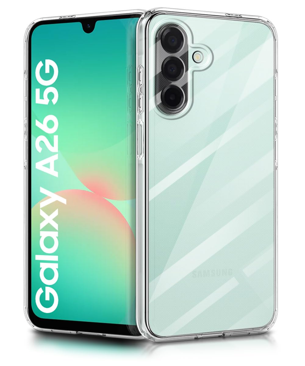 VAKIBO Transparent Back Cover Case Suitable for Samsung Galaxy A26
