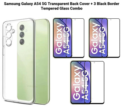 VAKIBO Super Premium Soft TPU Transparent Case With Dustplug,Side Grip,Corner Protection,lanyard Cuts,Camera Protection Suitable for Samsung A54 5G