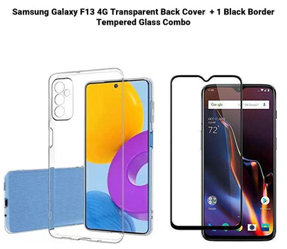 VAKIBO Super Premium Soft TPU Transparent Case With Dustplug,Side Grip,Corner Protection,lanyard Cuts,Camera Protection Suitable for Samsung F13 4G