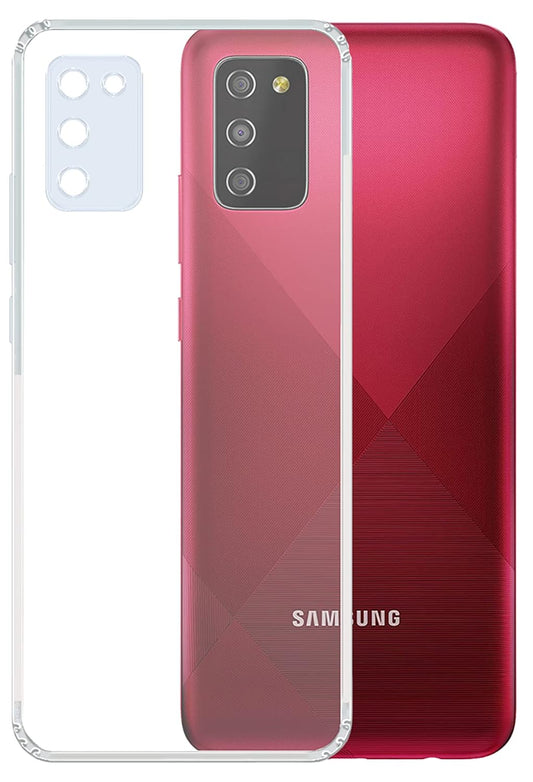 VAKIBO Premium Clear 1.5MM Thick Transparent Soft TPU Rubber Back Cover Case With Camera Protection Suitable for Samsung Galaxy M02S