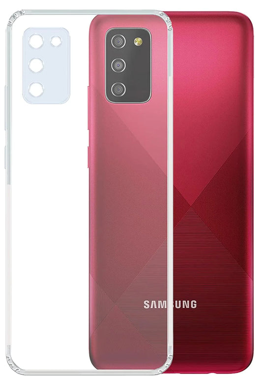 VAKIBO Premium Clear 1.5MM Thick Transparent Soft TPU Rubber Back Cover Case With Camera Protection Suitable for Samsung Galaxy A02S