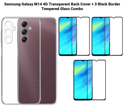 VAKIBO Premium Clear 1.5MM Thick Transparent Soft TPU Rubber Back Cover Case With Camera Protection Suitable for Samsung M14 5G
