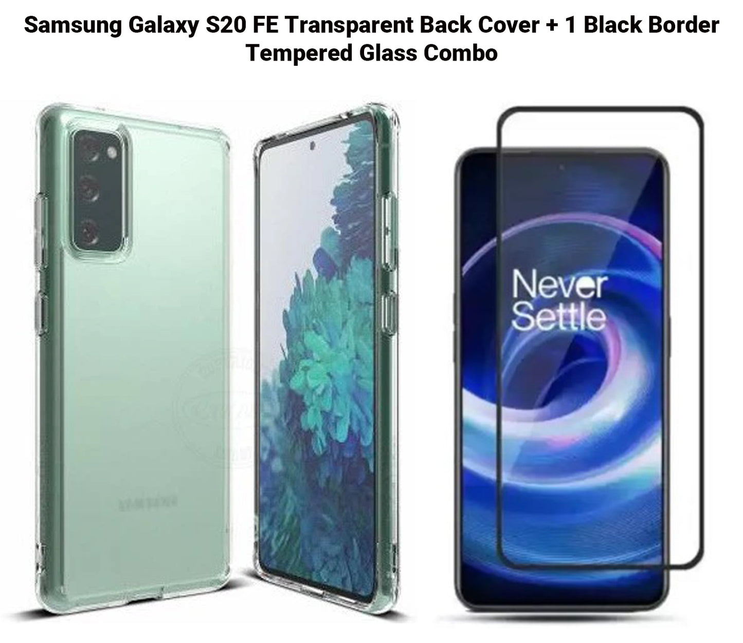 VAKIBO Super Premium Soft TPU Transparent Case With Dustplug,Side Grip,Corner Protection,lanyard Cuts,Camera Protection Suitable for Samsung S20 FE