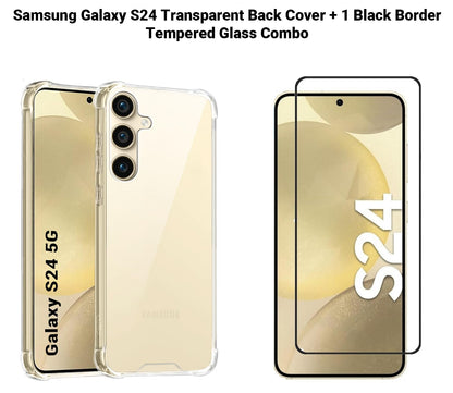 VAKIBO Premium Clear 1.5MM Thick Transparent Soft TPU Rubber Back Cover Case With Camera Protection Suitable for Samsung S24