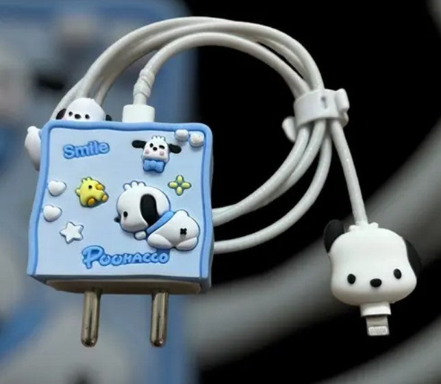3D Cute Doggy Protective Charger Case For Apple 18/20W Charger D7