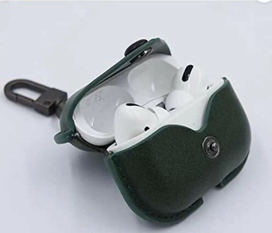 AIRPOD PRO1-2 CASE LEATHER TYPE(Green)