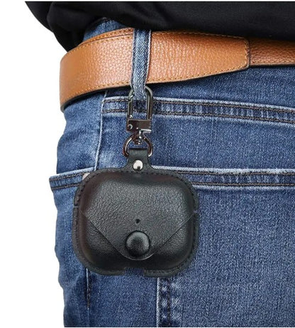 AIRPOD PRO1-2 CASE LEATHER TYPE(Black)