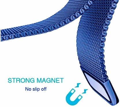 Magnetic Metal Belt for Watch(Blue 42-44-45-49mm)